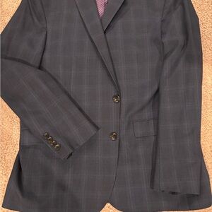 Ted Baker Charcoal Checkered Blazer